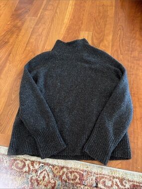 Vince Charcoal Black Turtleneck Sweater